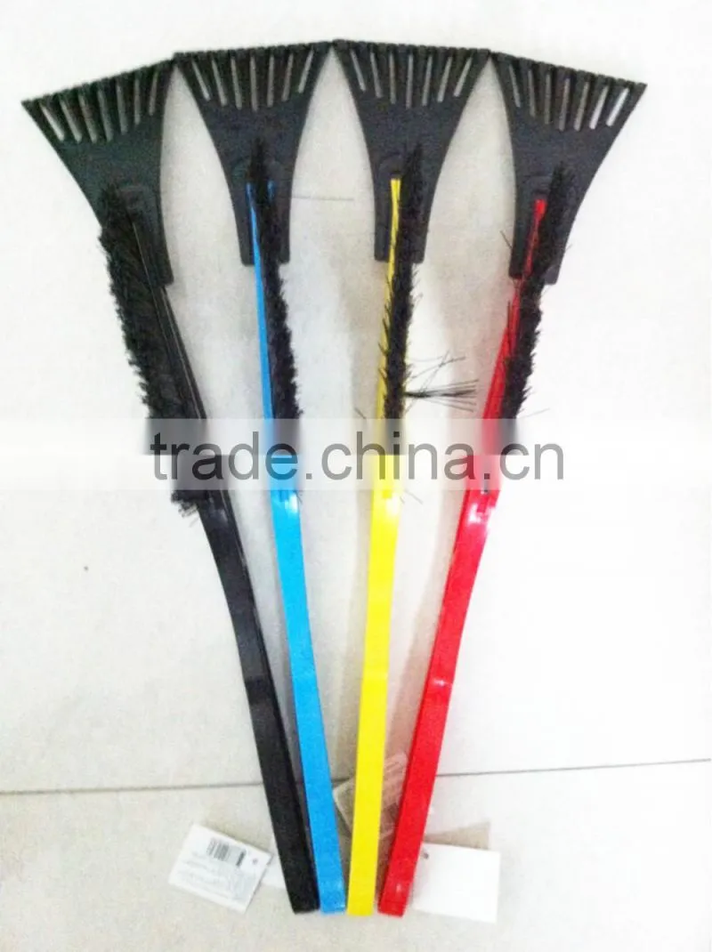 long handle ice scraper with brush