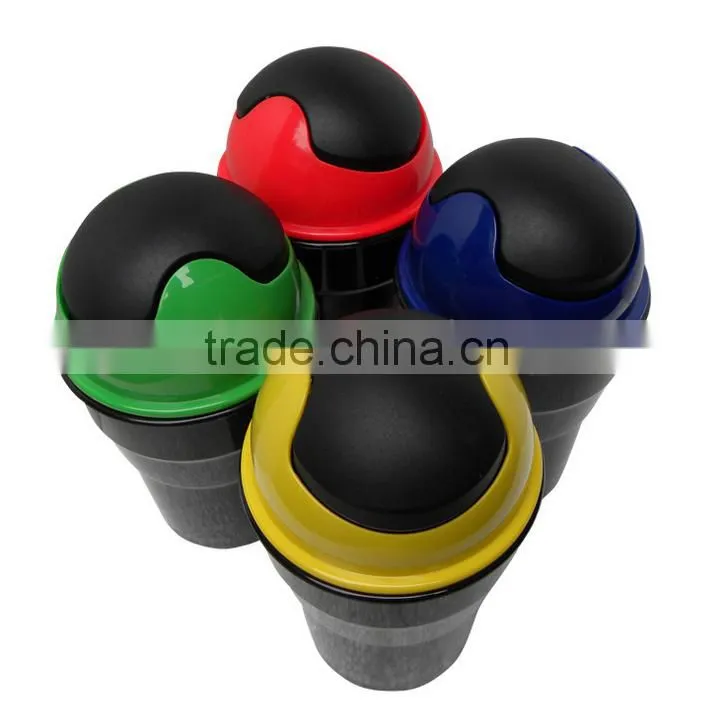 Automotive plastic wastebin vehicle trash garbage rubbish storage can