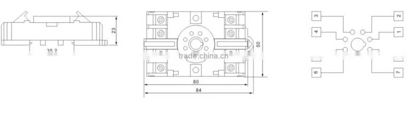 HEIGHT Hot Sale 8PFA Relay Socket / 8pin Relay Socket/General relay socket with High Quality Factory Price