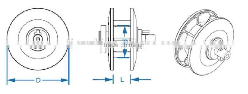 china manufacturer metal spools Co2 welding wire spool for welding wire er70s-6