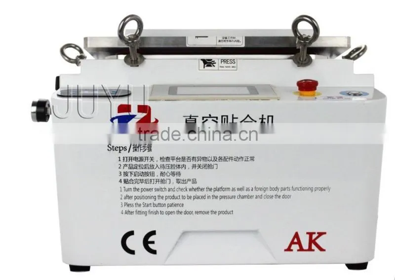 Professional 2 in 1 lcd repair machine vacuum glass laminator with air bubble film foam removing machine oca laminating 12 inch