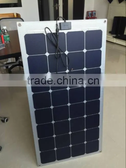 100W/18V Semi flexible solar cell panel