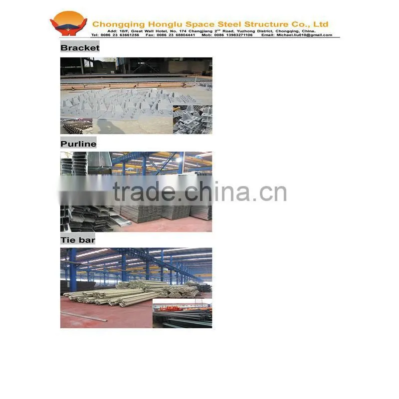 High Quality Structural Steel Space Frame Truss Building