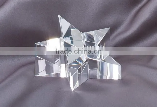 crystal slanted star paperweight wholesale