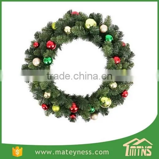 Moss Ball Mixed Pine Artificial Christmas Wreath Decorative