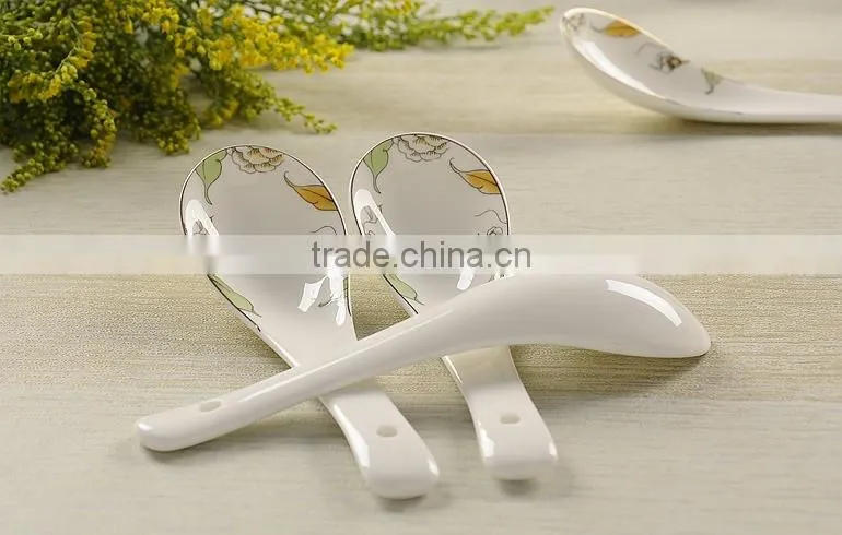 SP1534 high quality bone china soup spoon