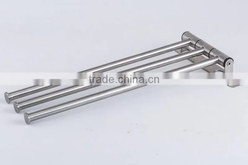 Fashion Bathroom Design Stainless Steel 3 Tiers Removable Towel Rail
