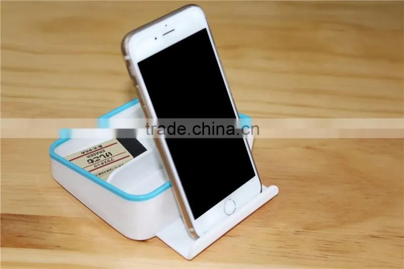 Fashion Creative Desktop Storage Bracket Lazy Office Flat Panel Multifunction Phone Holder Portable Universal Mobile Phone Stand