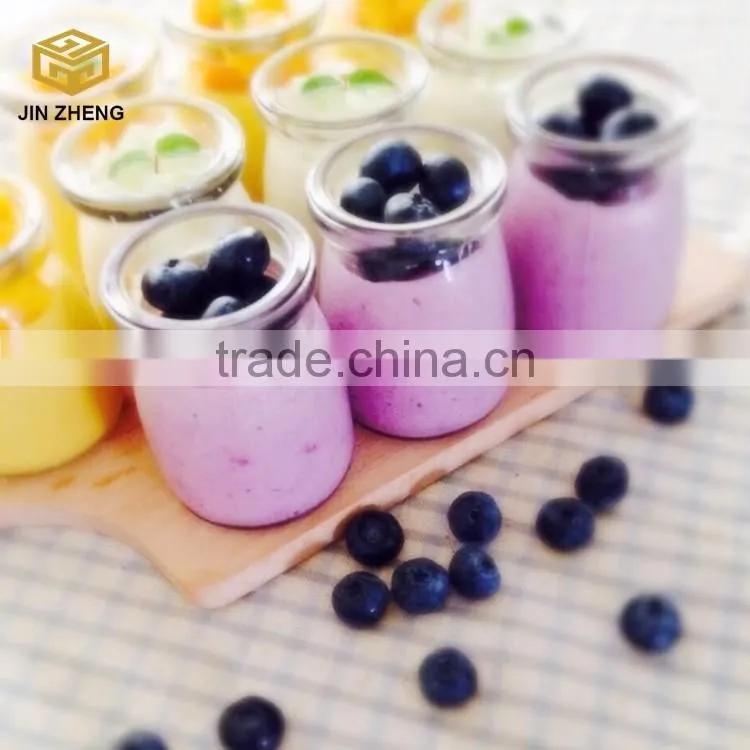 Factory wholesale Empty 100ml glass pudding yogurt bottle