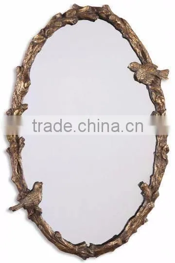 nickle plated aluminium metal wall mirror
