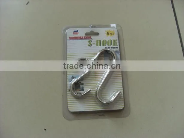 HIGH QUALITY wall coat hat hooks hardware S meat hook Slatwall Display Hook SWIVEL HOOK