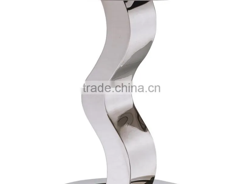 C04 Modern round mirror sofa side coffee table