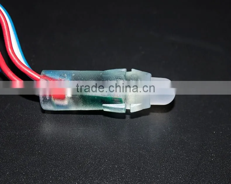 F8 RGB LED straw light for holiday decoration/Full color 12mm LED Christmas decoration light