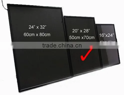 Neon glowing led menu board