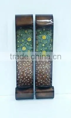 2011 PAIR iron candle holder