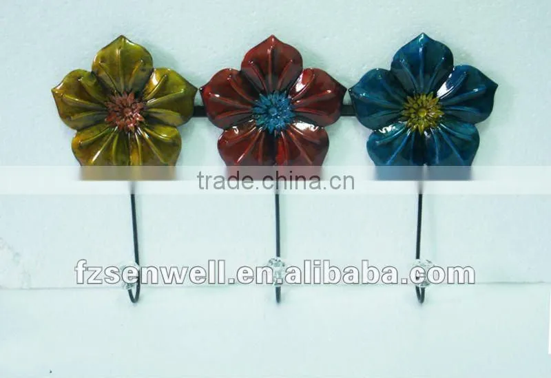 2011 IRON flower wall hook