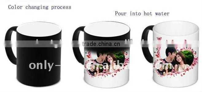 11 oz Ceramic color change mug