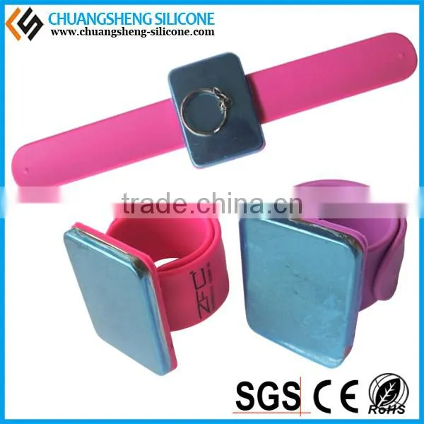 good-looking square magnet silicone bracelet