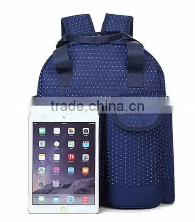 Fashion & cute dots child diaper backpack
