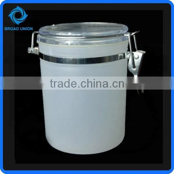 White Food Storage Container Plastic Candy Can