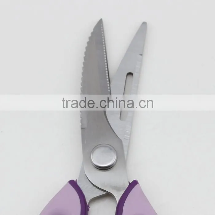 Colourful Handle Separable Kitchen Scissors with 8 Functions