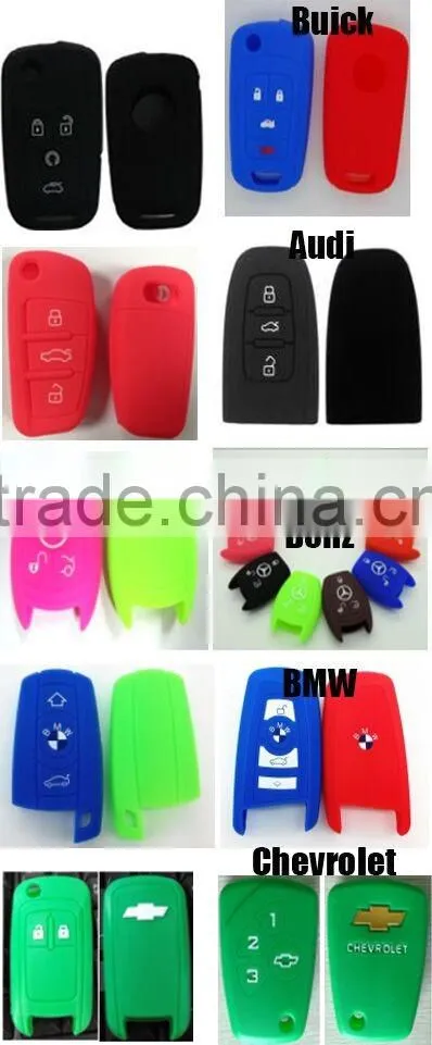 nice colors custom design protective soft silicone remote key cover