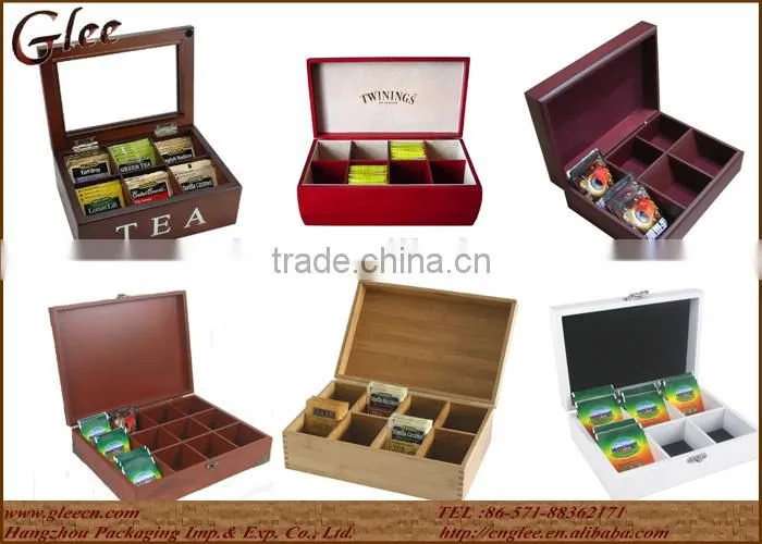 Natural Wood MDF Fancy Tea Chest