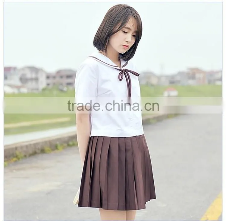Custom Sailor School Uniform Shirt And Skirt