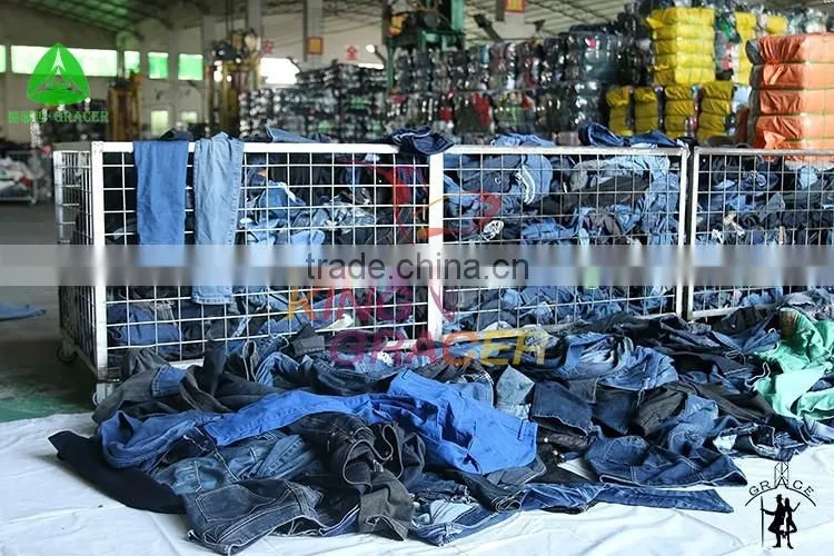 Japan/karachi style jeans women 2016 wholesale used clothing bundle from china