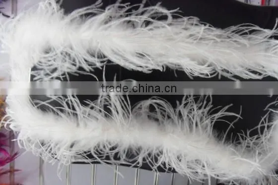 2016 New Style Fashion Solid Colors 200cm Ostrich Feather Boa For Decorate