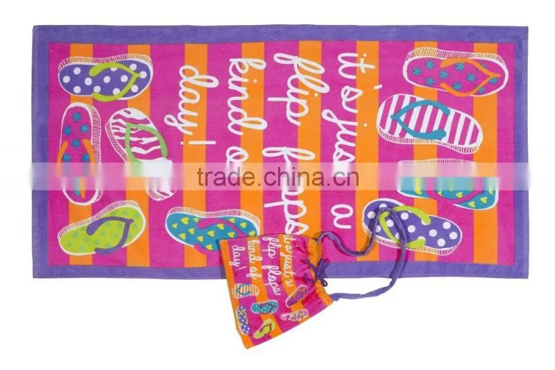 China Manufacturer Custom Printing Microfiber Fabric Towel Bag