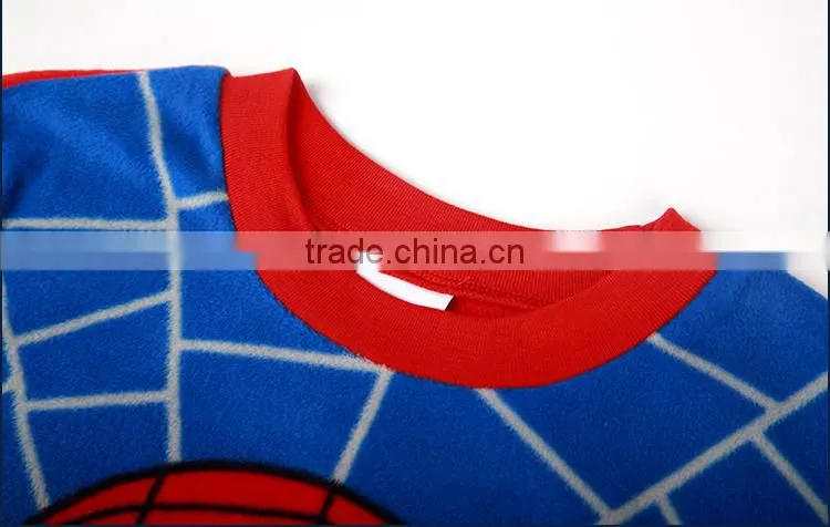 The 2014 spider man two piece boy pajamas home sleep wear
