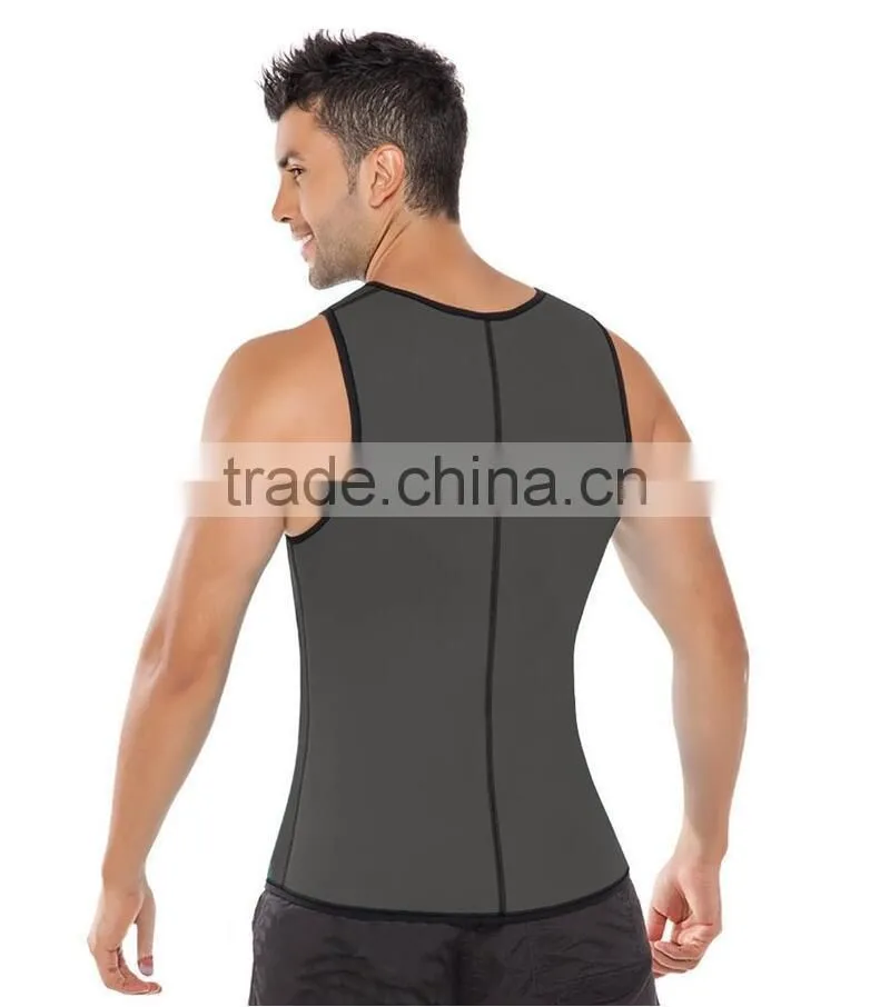 Men Ultra Sweat Thermal Muscle Shirt hot shapers Neoprene slimming body shaper belly waist and abdomen Belt Shapewear Tops Vest
