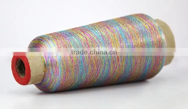 150d/300d/600d polyester metallic yarn for knitting
