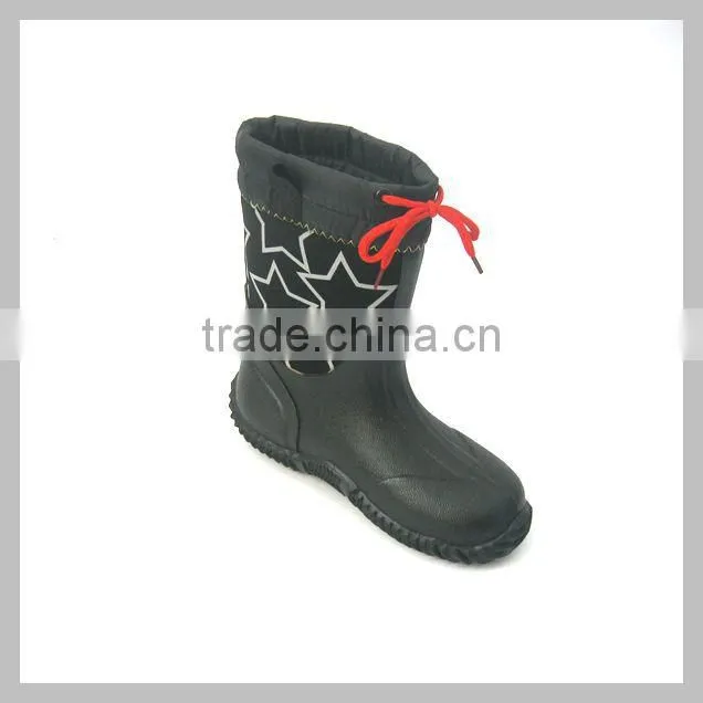 Kids rubber boots transfer printing