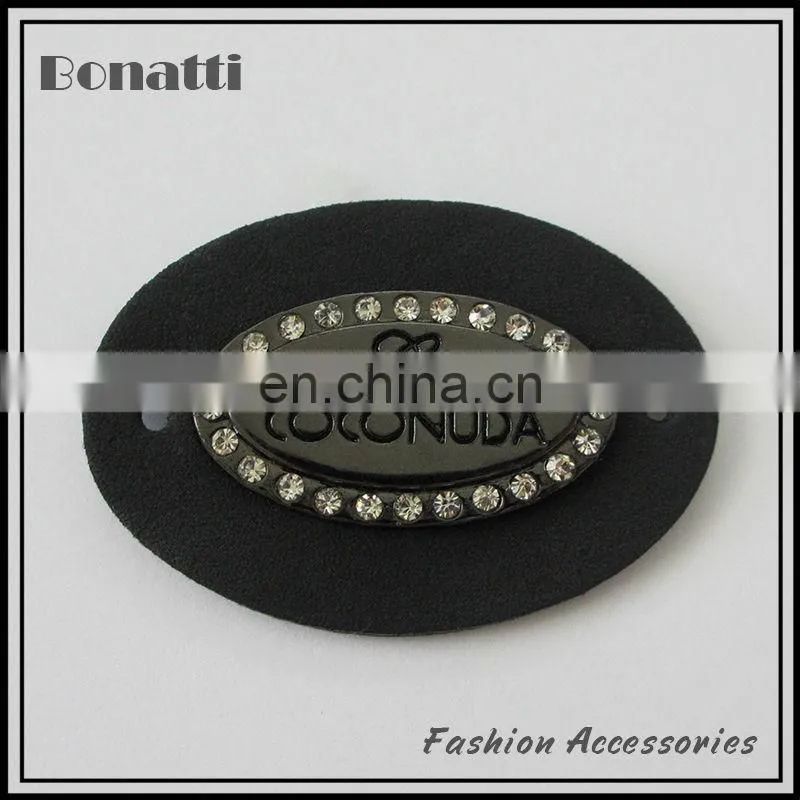 new design pu leather label or patches for garment