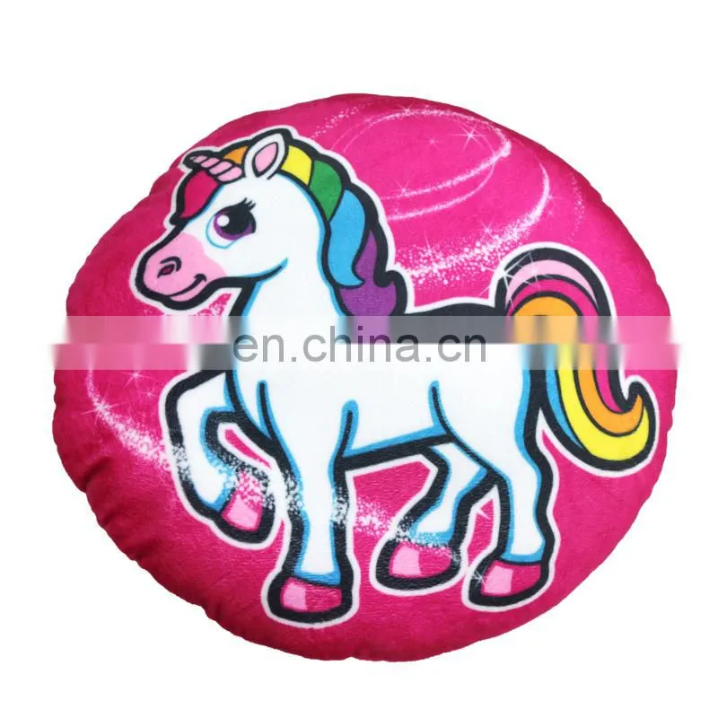 Custom Heart Shape Cute Unicorn Plush Stuffed Bedding Pillows