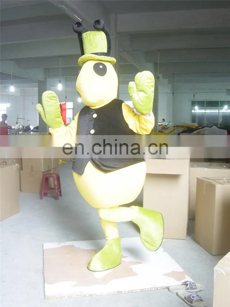 2016 Hola yellow adult ant costume/mascot costume/costume