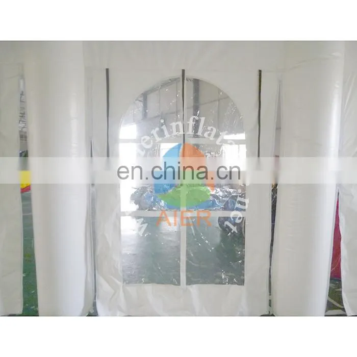 Most pupular high quality pvc tarpaulin inflatable yurt tent white pop up tent outdoor inflatable tent for sale