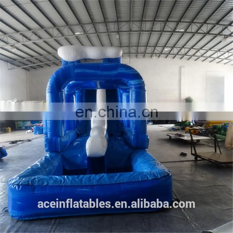PVC Tarpaulin Kids Banzai Inflatable Water Slide From China