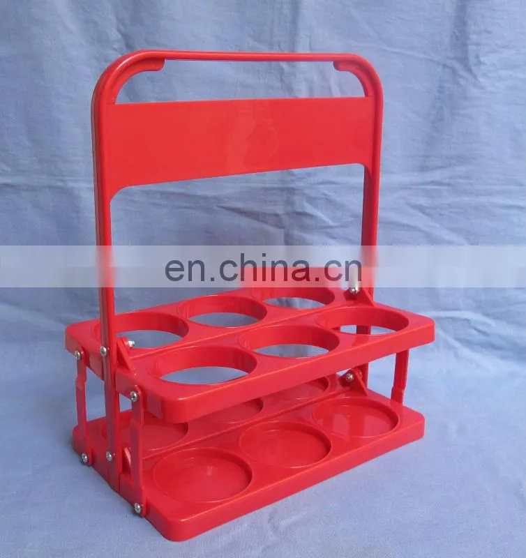 Elegant red plastic beer rack
