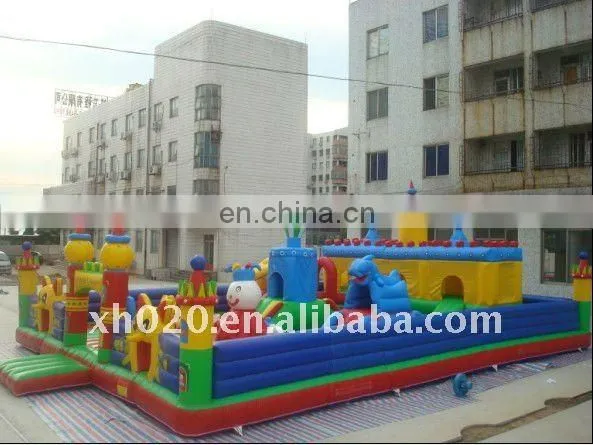 New and Popular commercial vinyl tarpaulin brand new big Inflatable amusement park FU027