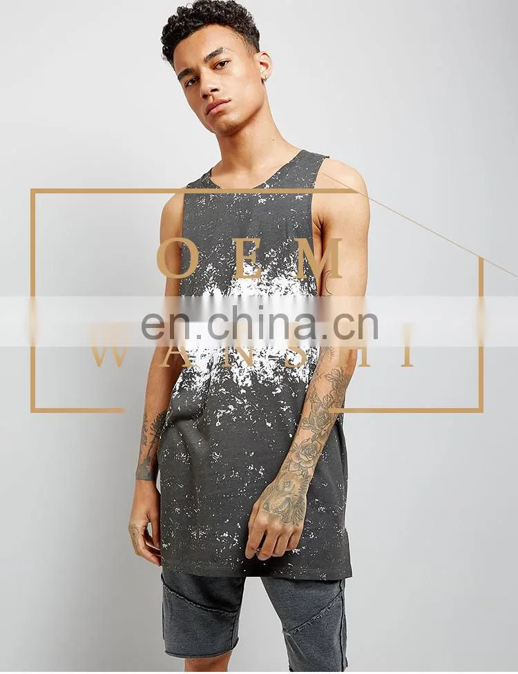 cheap custom digital printing summer casual mens long t shirt
