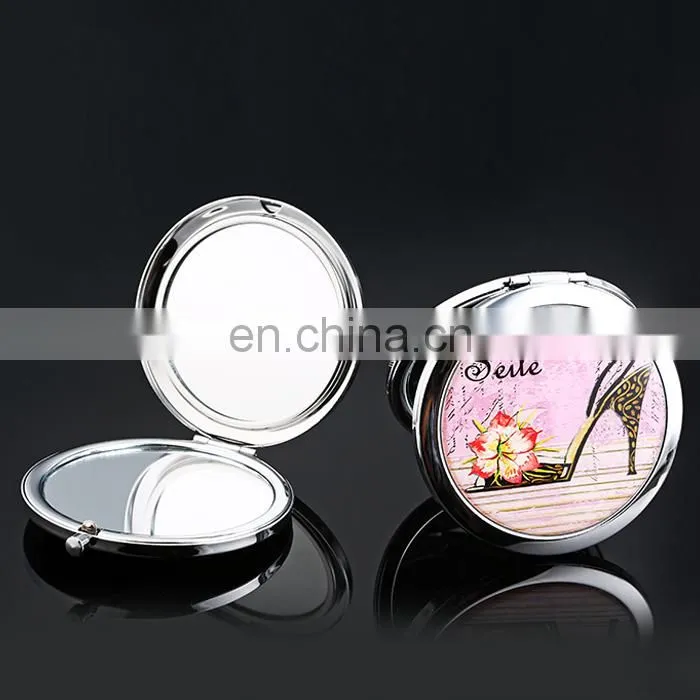 Personalized Wedding Gift Pocket Mirror,Wholesale Cosmetic Pocket Makeup Mirror