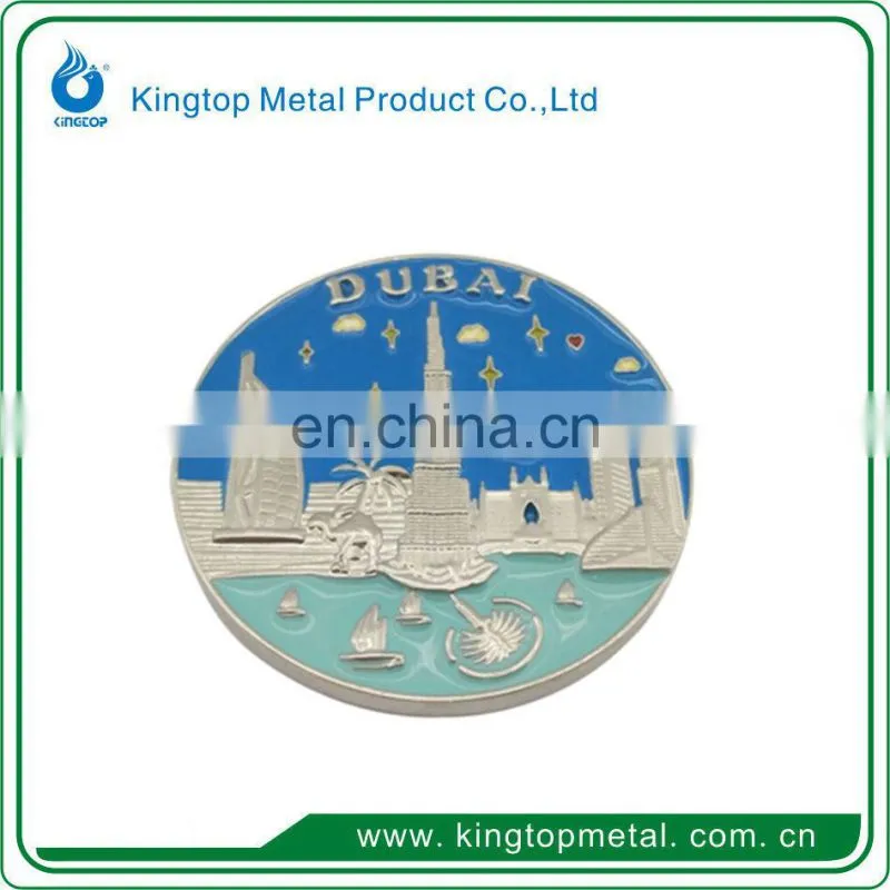 2017 hot sale zinc alloy oval shape souvenir plate