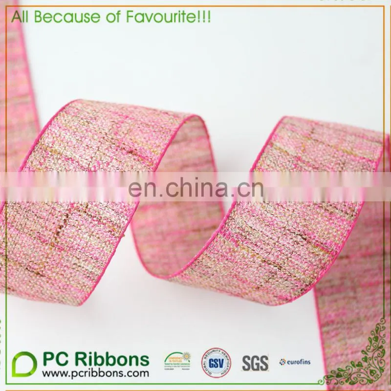 PC new simulated linen ribbons