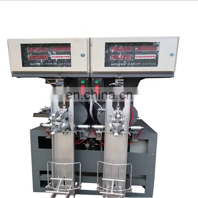 Hot selling cement bag packing machinery/Double mouth spiral cement bag packer
