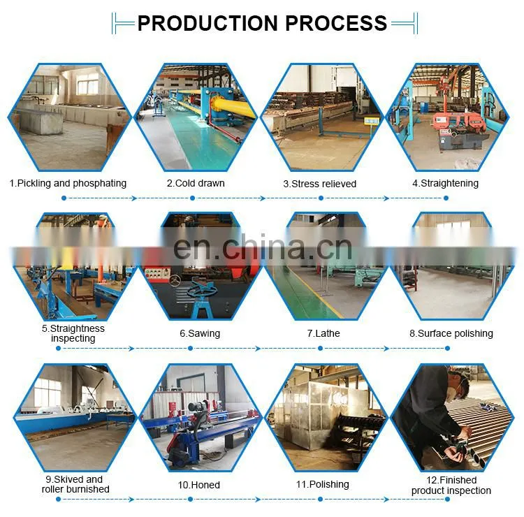 High precision cylinder st52 honed steel tube