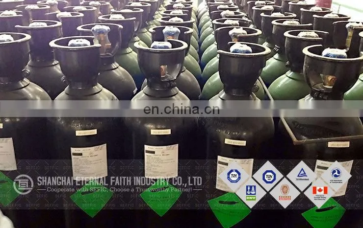 ISO9809 Standard 2017 Nitrogen Gas cylinder TUV certified With Valve
