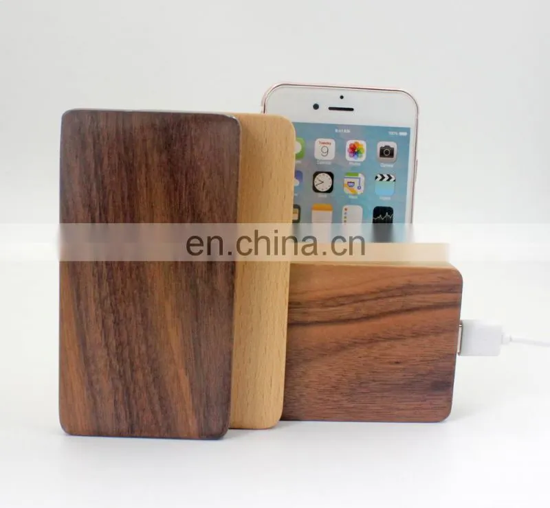 Hot Selling Custom Maple Walnut 4000mAh Wood Power Bank